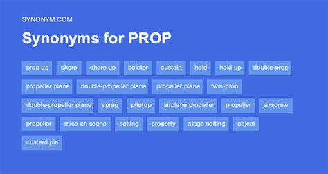 prop synonym|props synonym slang.